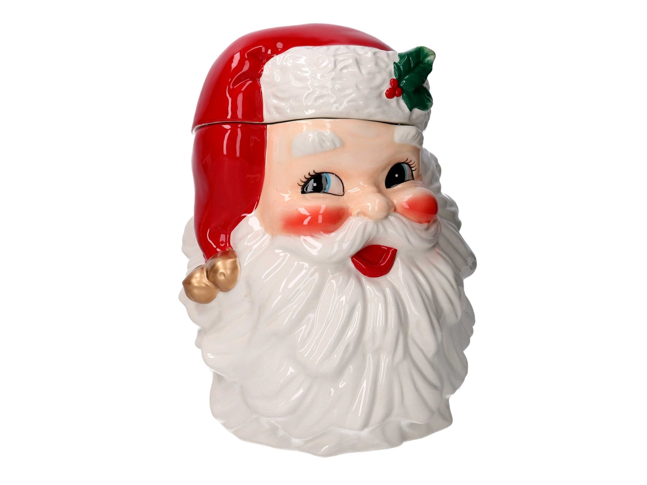 Barattolo in ceramica babbo natale 23,5x20,3x30,5cm