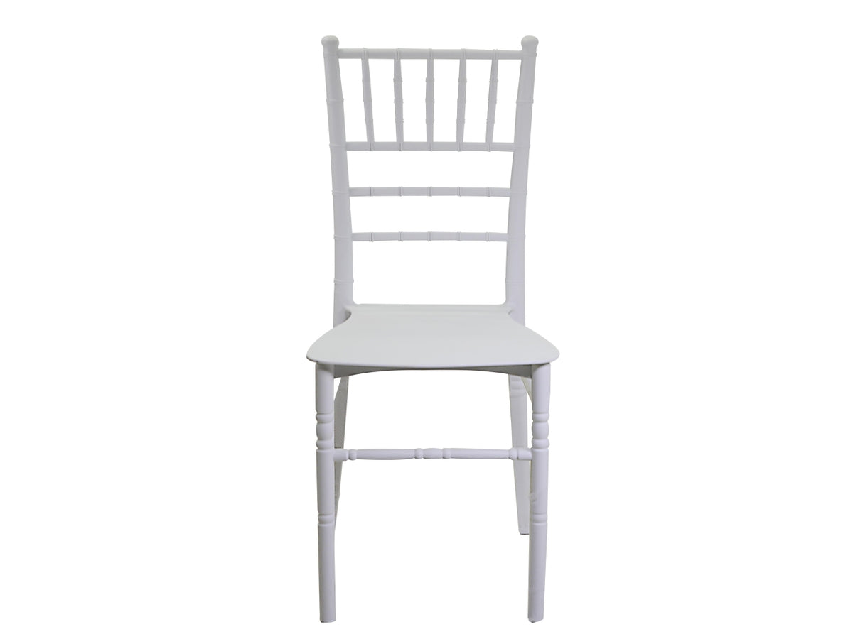 Sedia polipropilene chiavari bianco 40x43xh.90cm