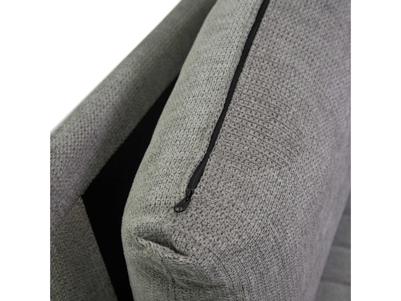 Divano tessuto 3 posti grigio 195x77xh.85cm