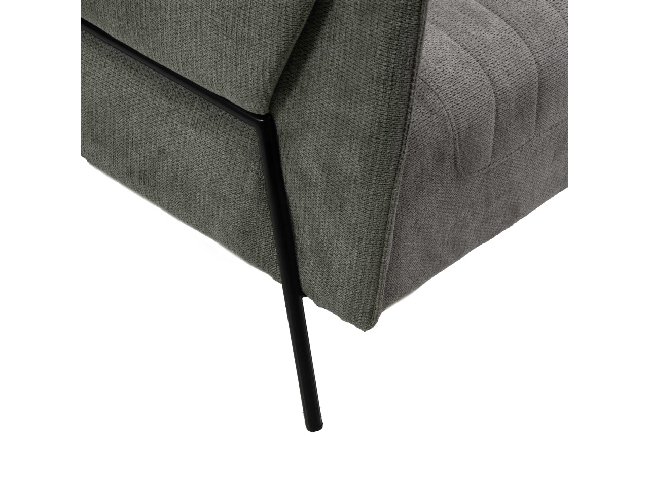 Divano tessuto 3 posti grigio 195x77xh.85cm