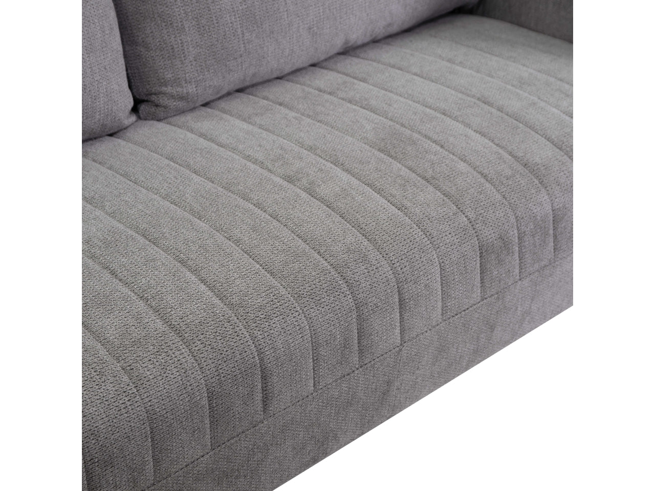 Divano tessuto 3 posti grigio 195x77xh.85cm