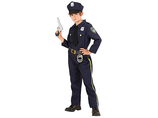 Costume poliziotto 128cm 5-7 anni