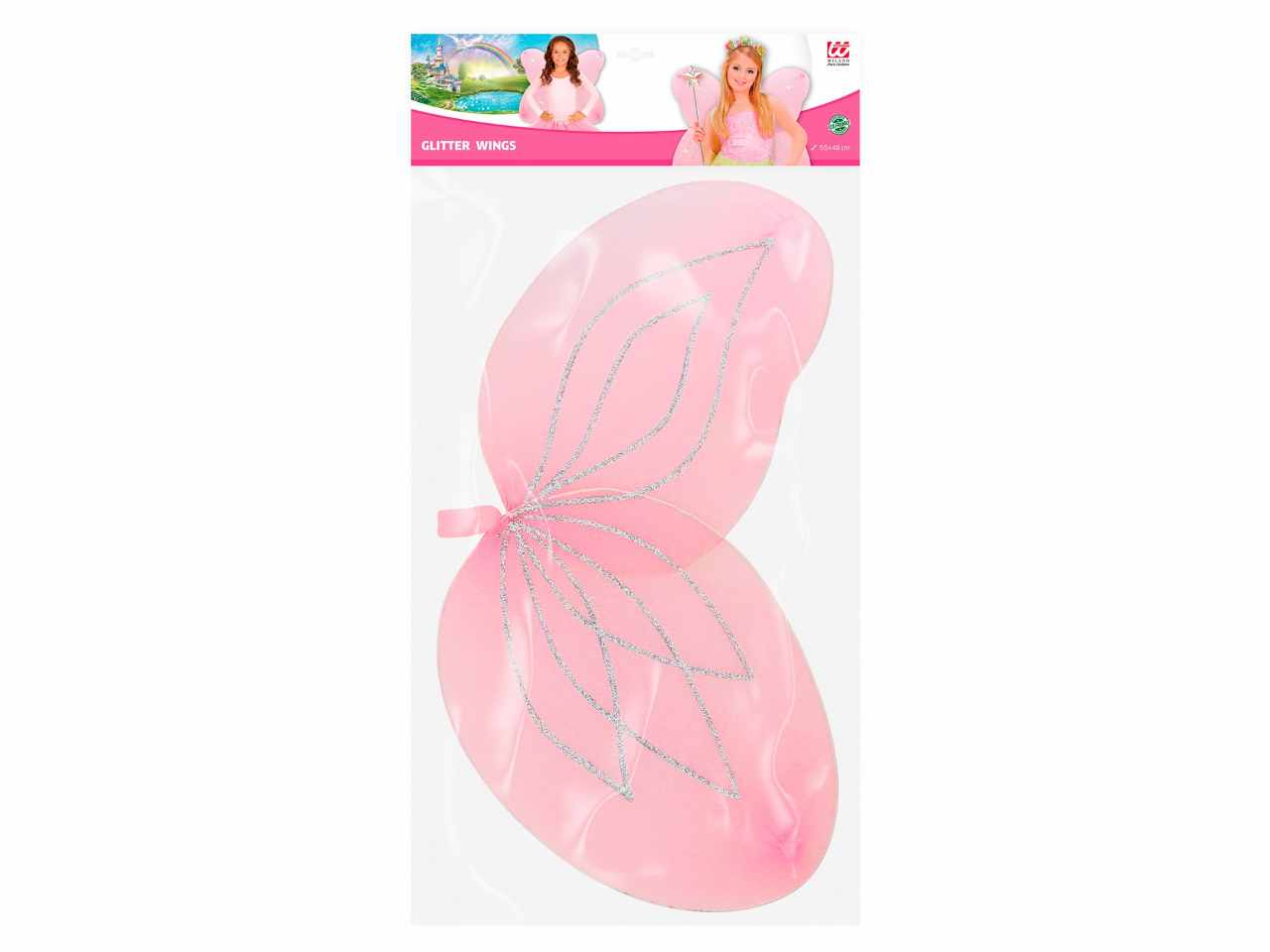 Ali glitter colore rosa misura 58x46cm