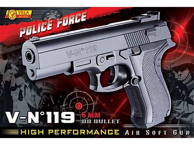 Pistola air soft 119 /