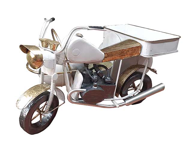 Sidecar oro/bianco 2posti 170x120x98cme0575.40 $