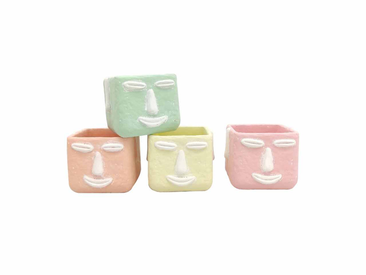 Vaso faccina 12,5x12 h10cm $