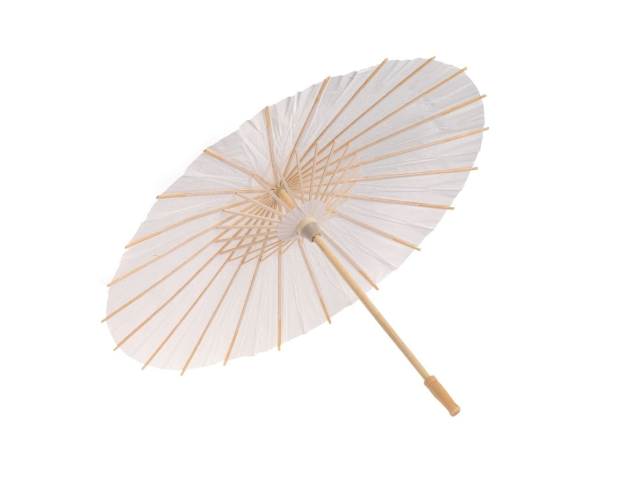 Ombrello giapponese decorativo in carta e legno bianco d.58 cm - Viminbox