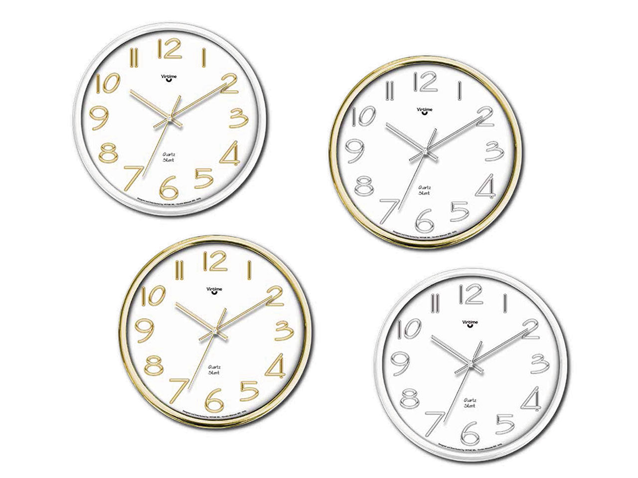 Orologio da parete in abs diametro 30,5cm con movimento silenzioso