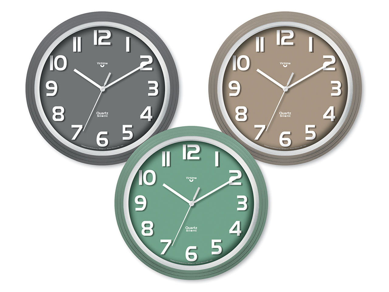 Orologio da parete in abs diametro 23,2cm con movimento silenzioso