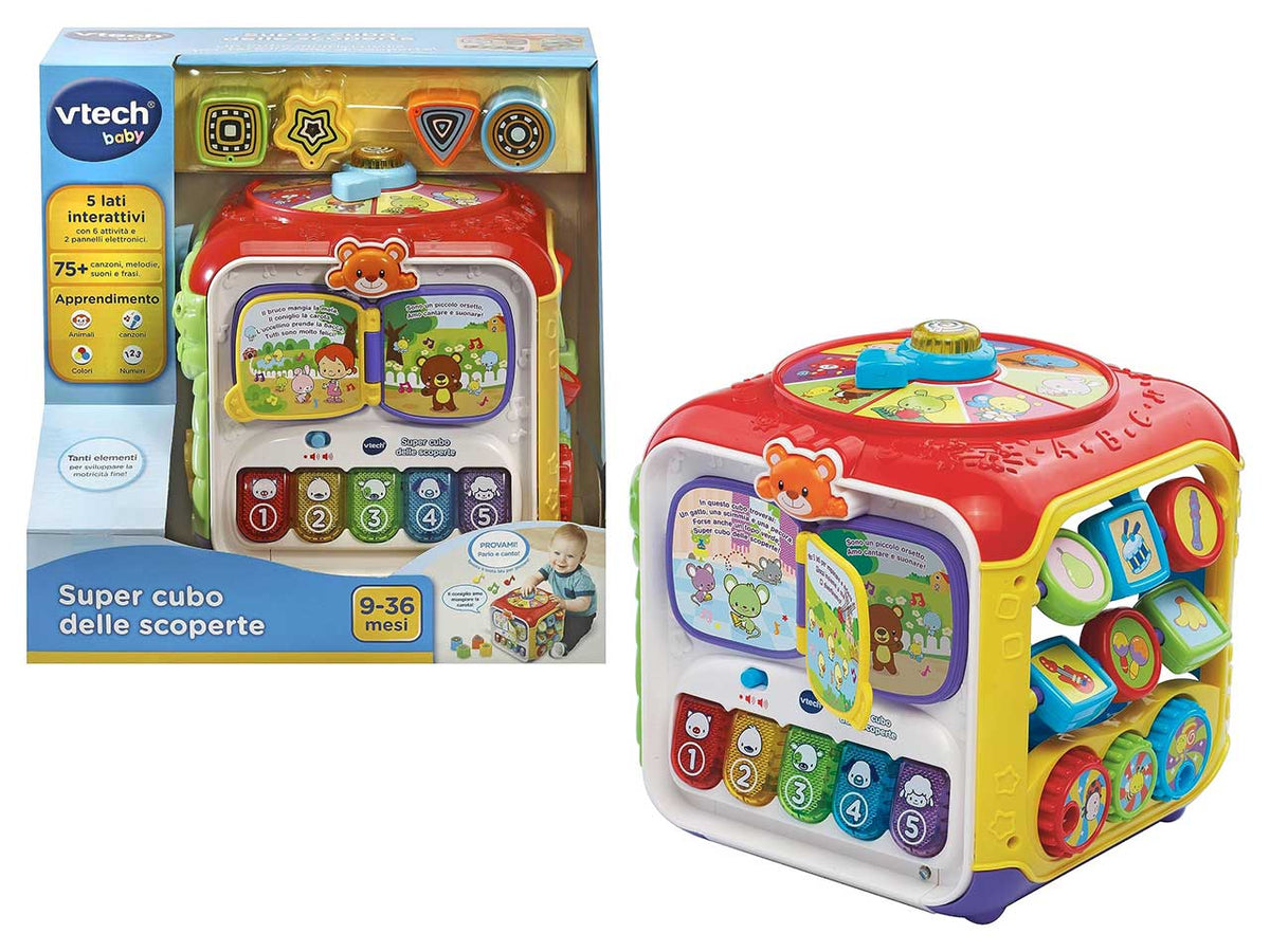 Vtech baby super cubo delle scoperte interattivo
