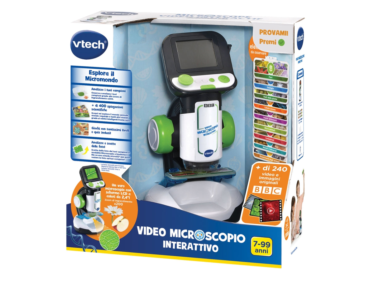 Video microscopio interattivo