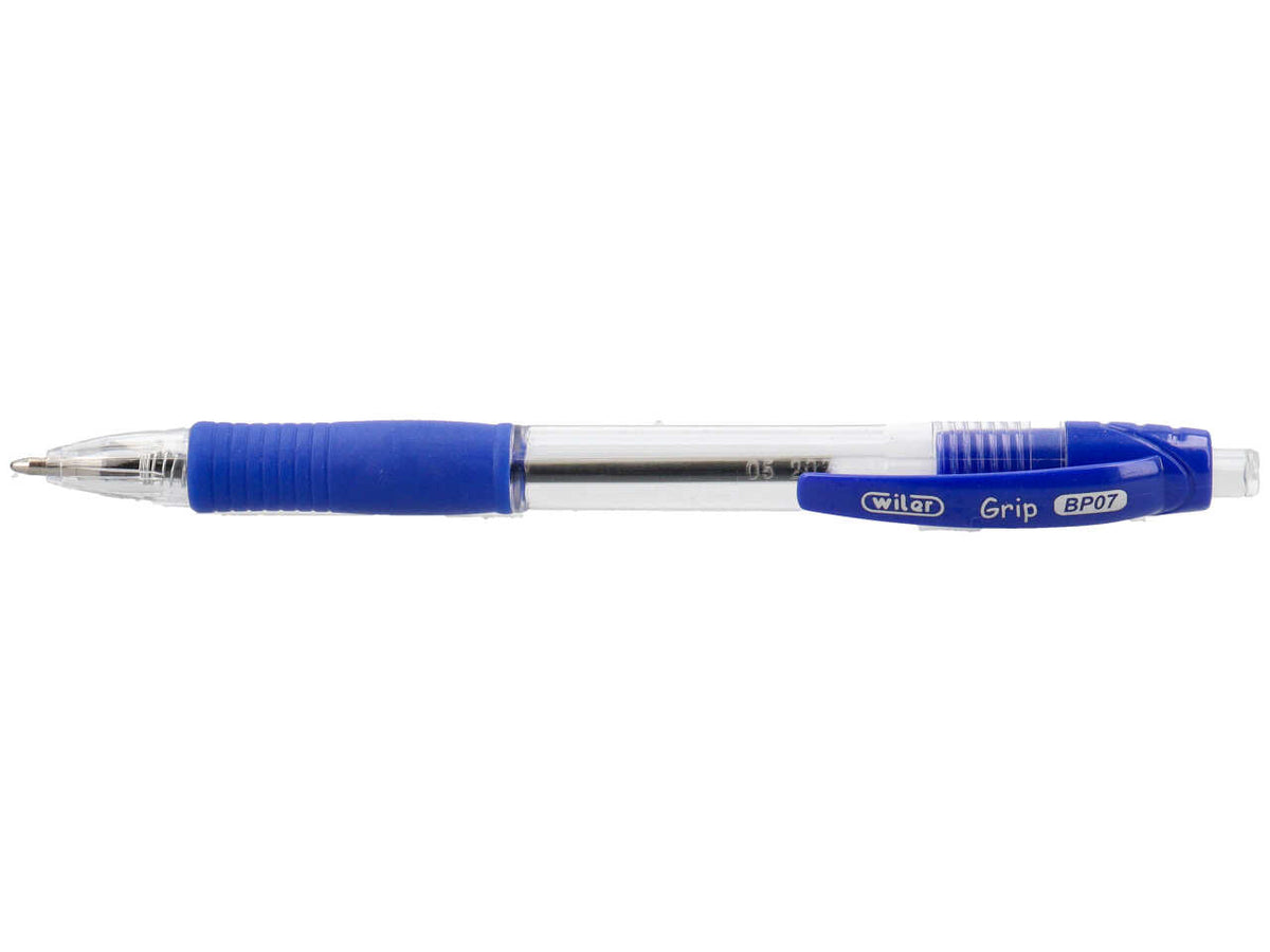 Penna a sfera scatto grip 12 pezzi