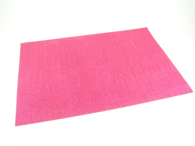 Gomma crepla wiler foglio eva foam glitter, gomma espansa fuxia 40x60cm 2 mm