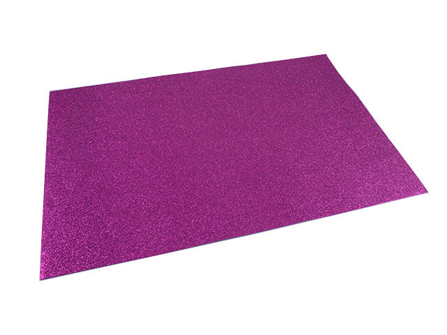 Gomma crepla wiler foglio eva foam glitter, gomma espansa viola 40x60cm 2 mm
