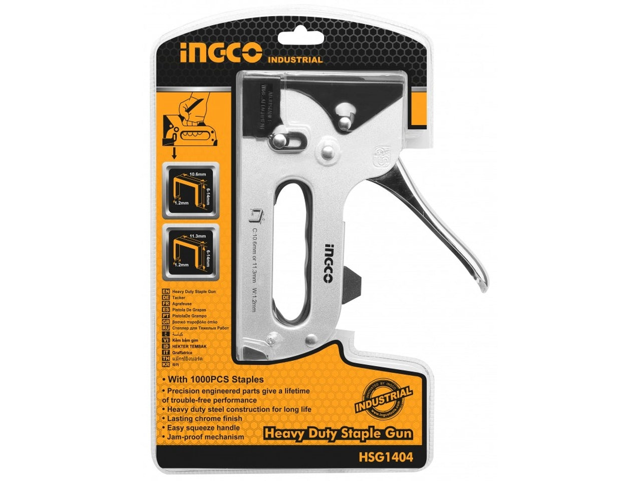 Graffatrice in metallo per punti 6-14mm con 100 punti