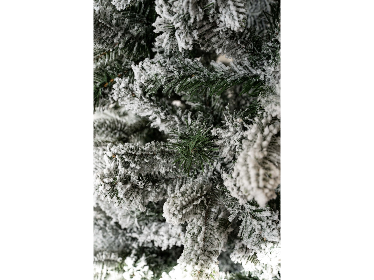 Albero valtellina innevato 180cm diametro 65cm 654 rami, montaggio ad ombrello