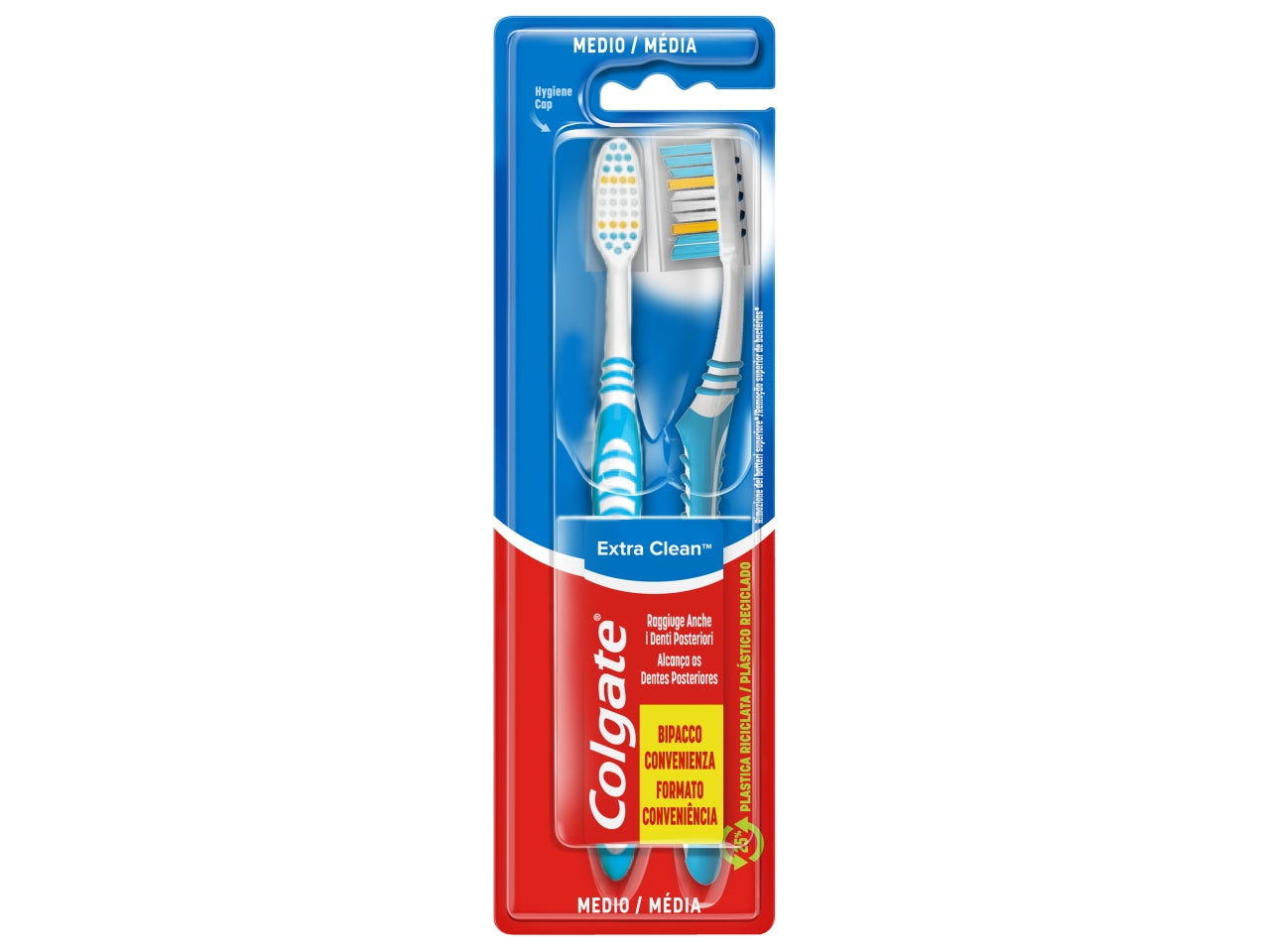Colgate spazzolino Extra Clean Duo La confezione comprende 2 spazzolini$