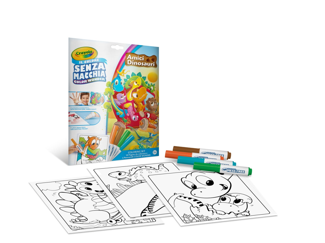 Coloring Set Crayola Amici Dinosauri Color Wonder