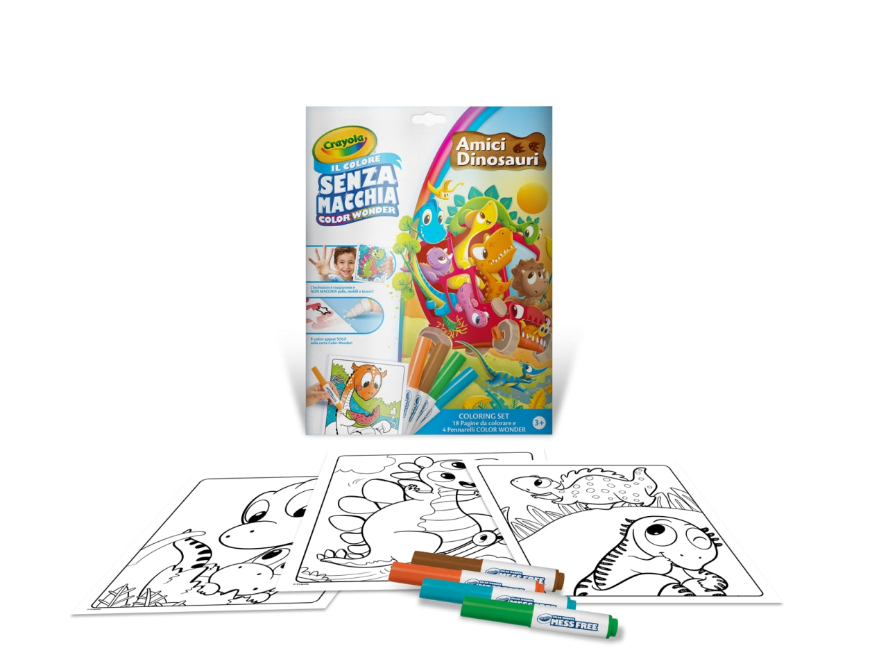 Coloring Set Crayola Amici Dinosauri Color Wonder