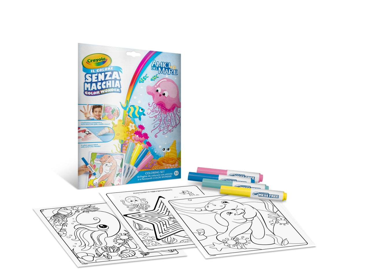 Coloring Set Crayola Amici del Mare Color Wonder