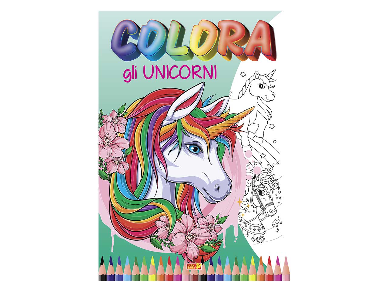 Libro colora gli unicorni