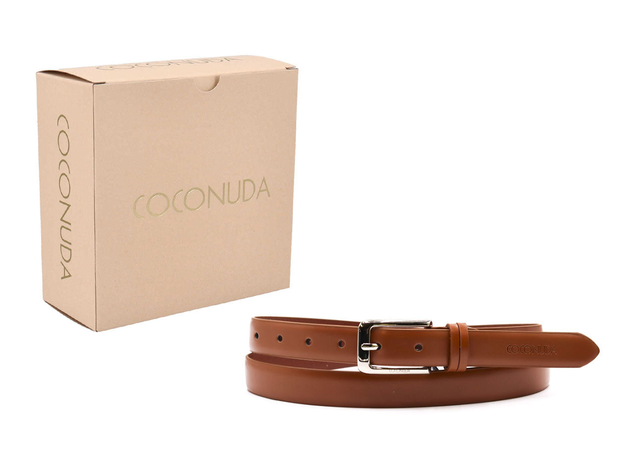 Cintura donna coconuda cognac