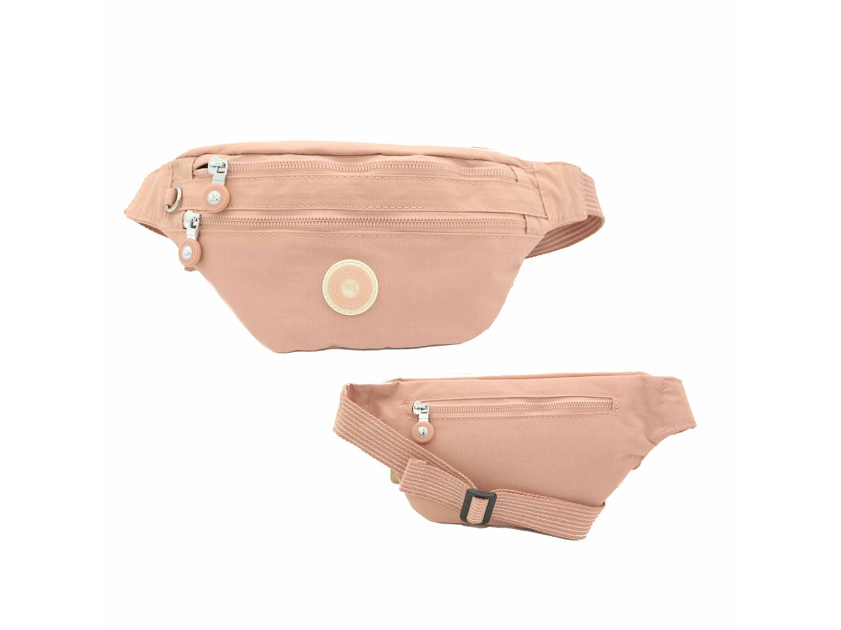 Marsupio in nylon misura 29x15x8cm colore rosa $