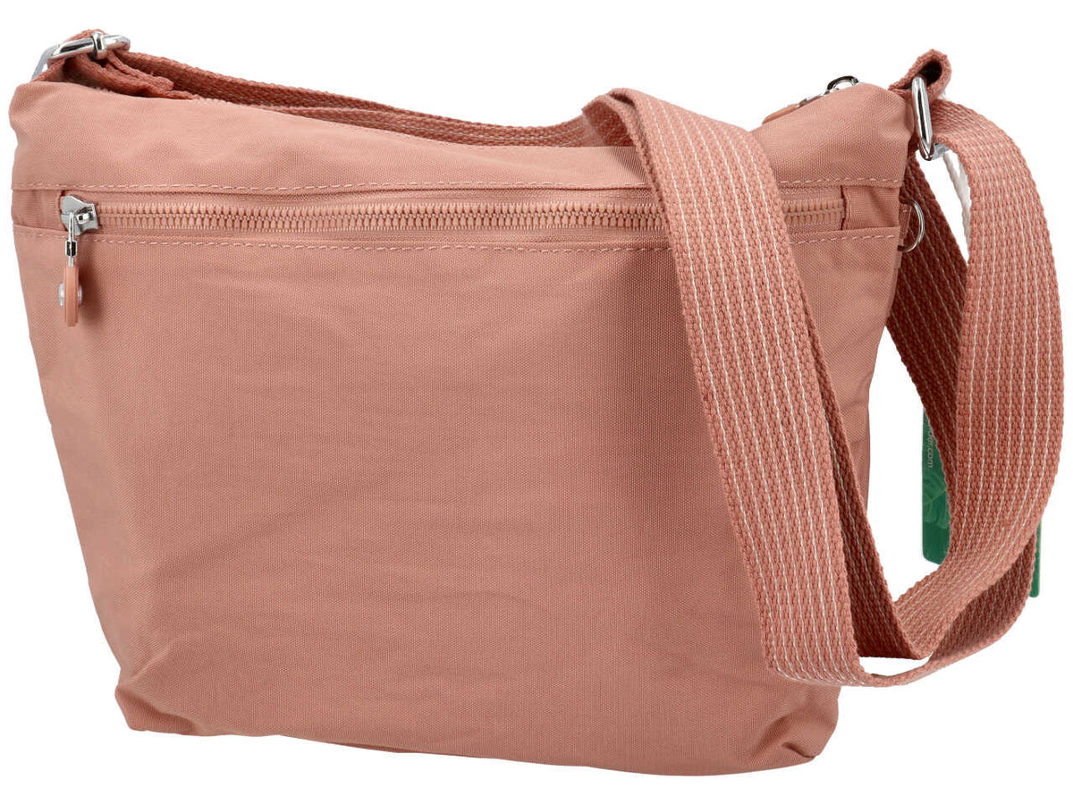 Borsa a tracolla in nylon colore rosa misura 30x25x8cm $
