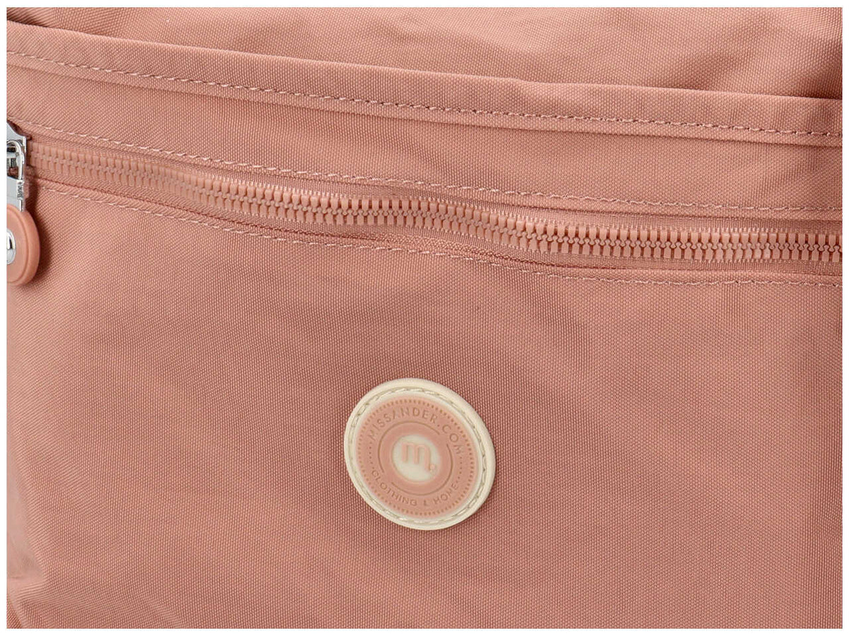 Borsa a tracolla in nylon colore rosa misura 30x25x8cm $