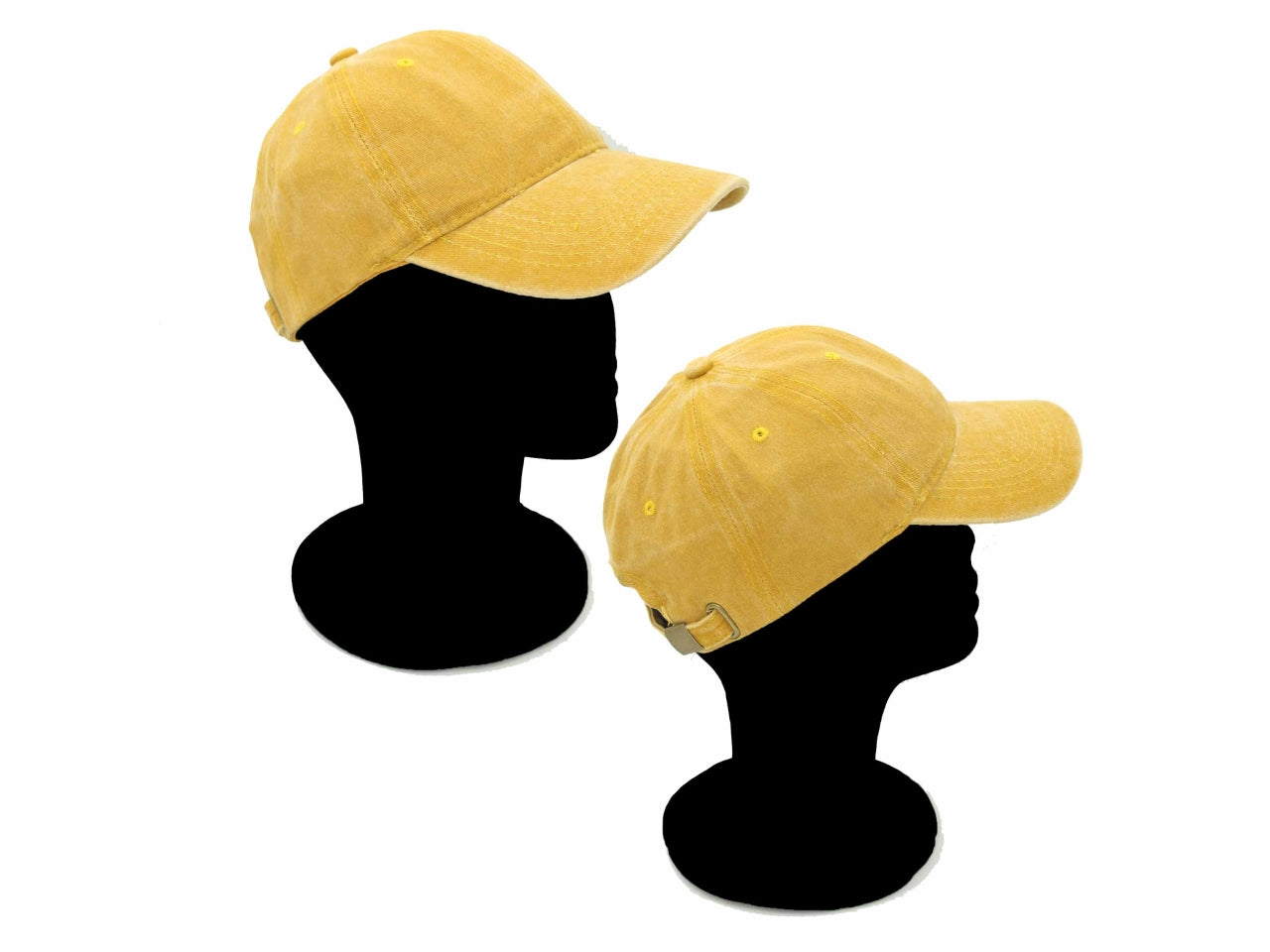 Cappello con visiera giallo slavato unisex in cotone -  Missander