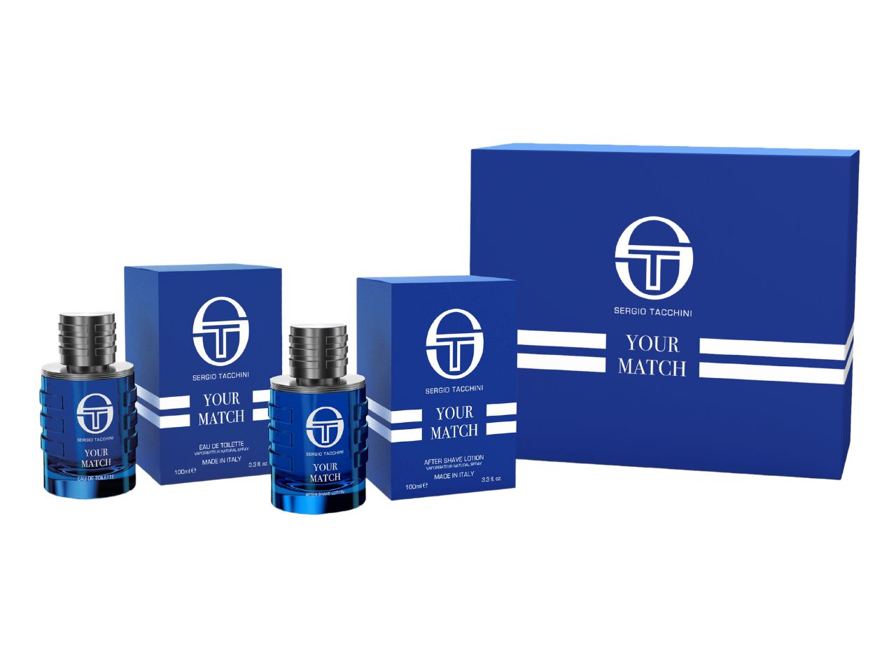 Sergio tacchini your match confezione regalo con lozione dopobarba 100ml e eau de toilette 100ml