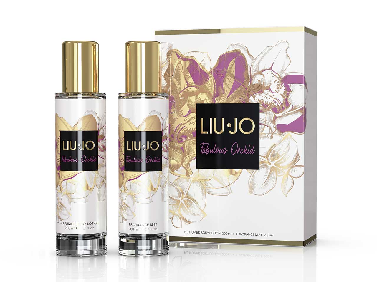 Liu jo fabulous orchid confezione con body lotion da 200ml + fragrance mist da 200ml