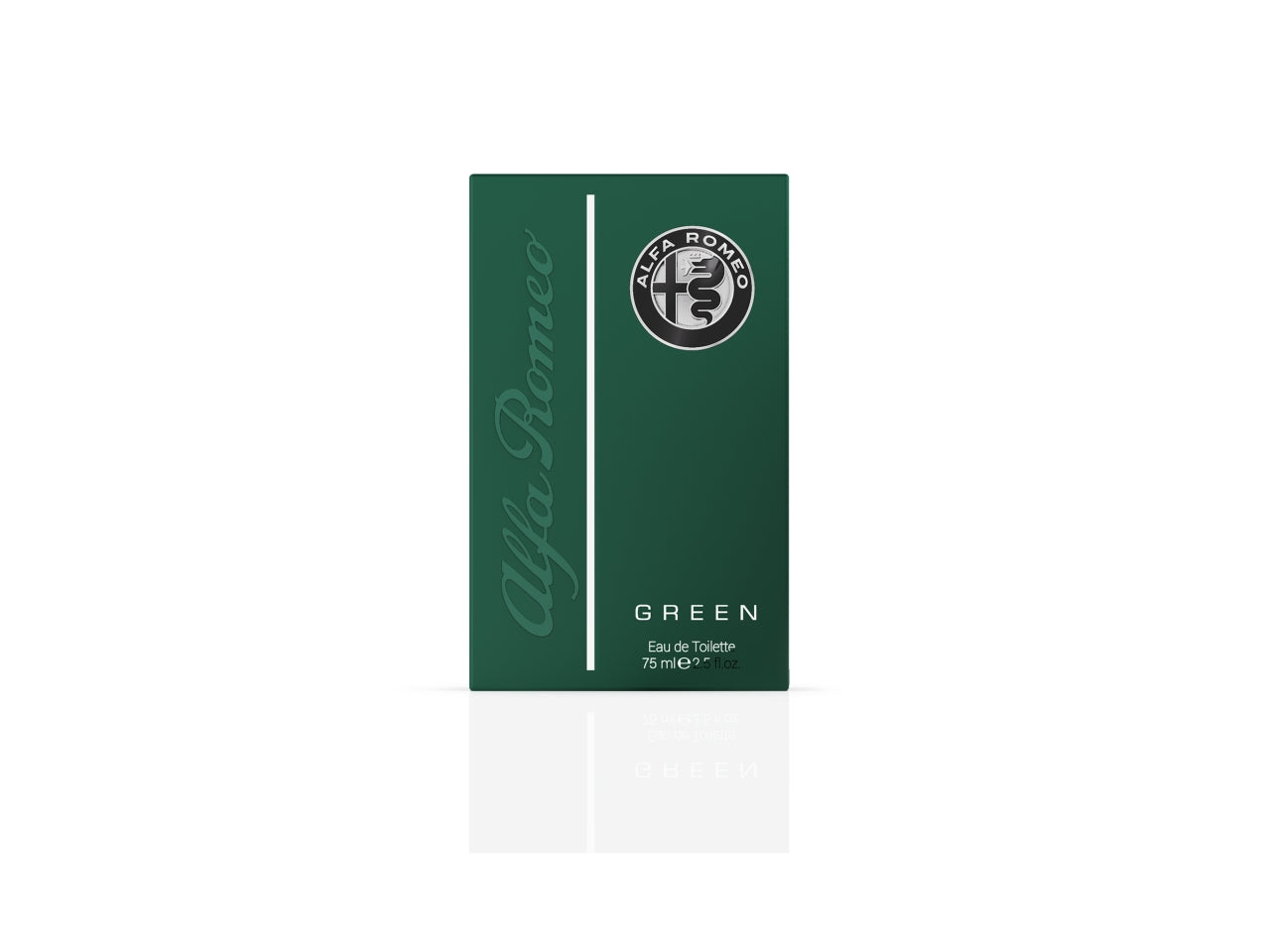 Profumo da uomo Alfa Romeo Green, eau de toilette woody-fruity, 75 ml