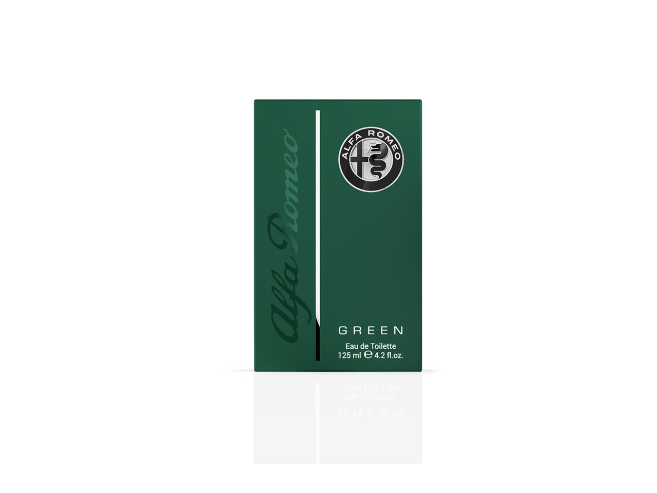 Profumo da uomo Alfa Romeo Green, eau de toilette woody-fruity, 125 ml