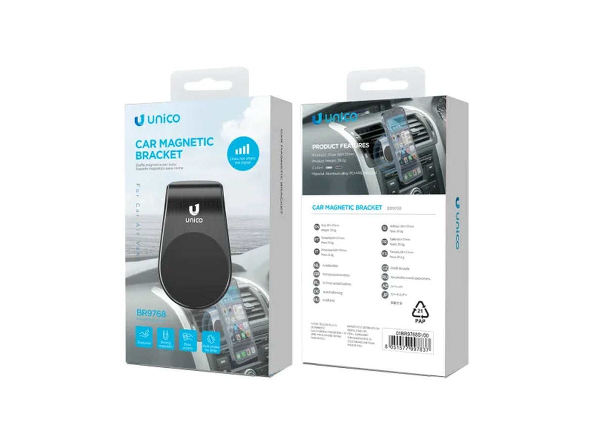 Supporto smartphone magneticoÂ perÂ auto