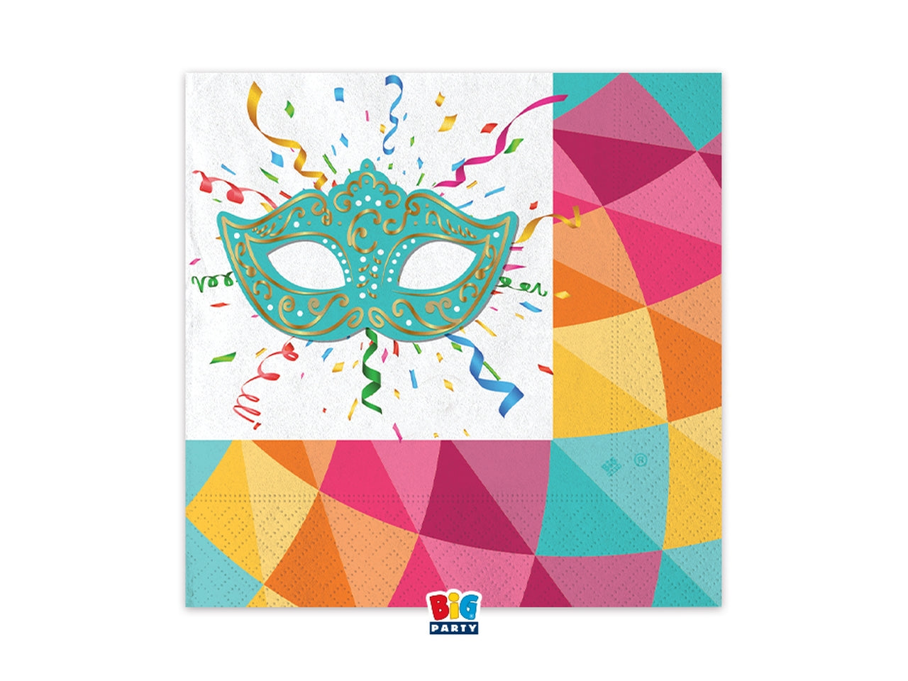 Tovaglioli cm.33 x 33 carnival la confezione compende 16 tovaglioli