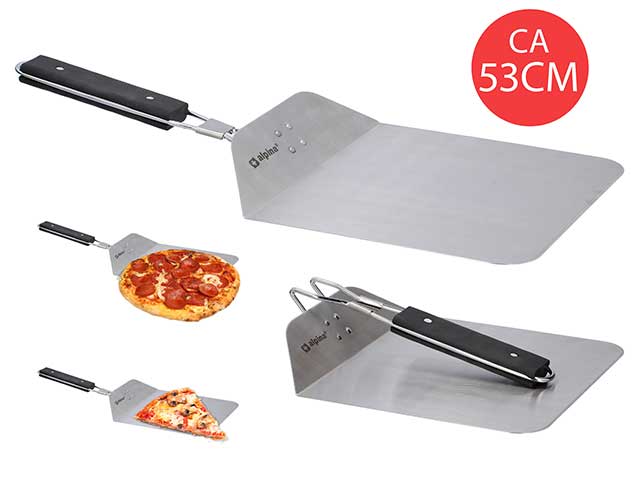 Alpina pala per pizza in acciaio inox / polipropilene e gomma termoplastica 52,5x25x6cm