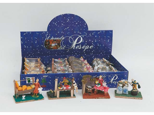 Accessorio per presepe, ambientazioni mercato 14x8r-22934