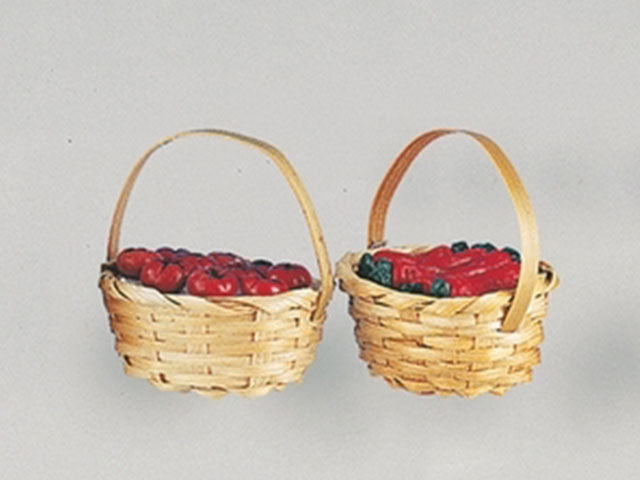 Accessorio per presepe, cestino con frutta 4,5x6 pr-0874