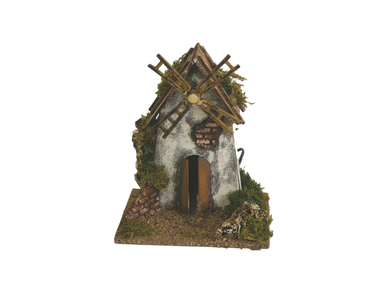 Ambientazione mulino a vento 20x23cm elettrico