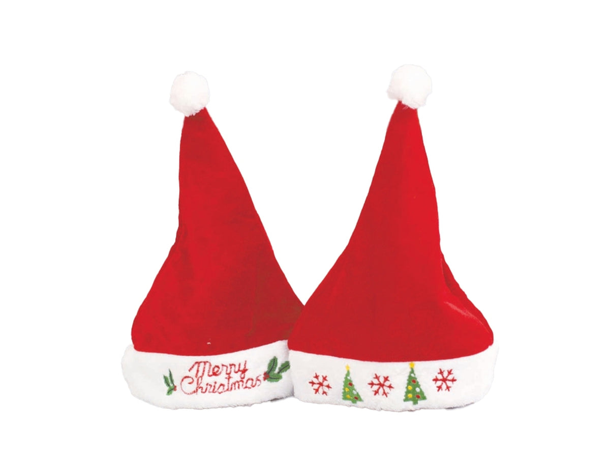 Cappello natalizio Merry Xmas 28xh.38cm modelli assortiti