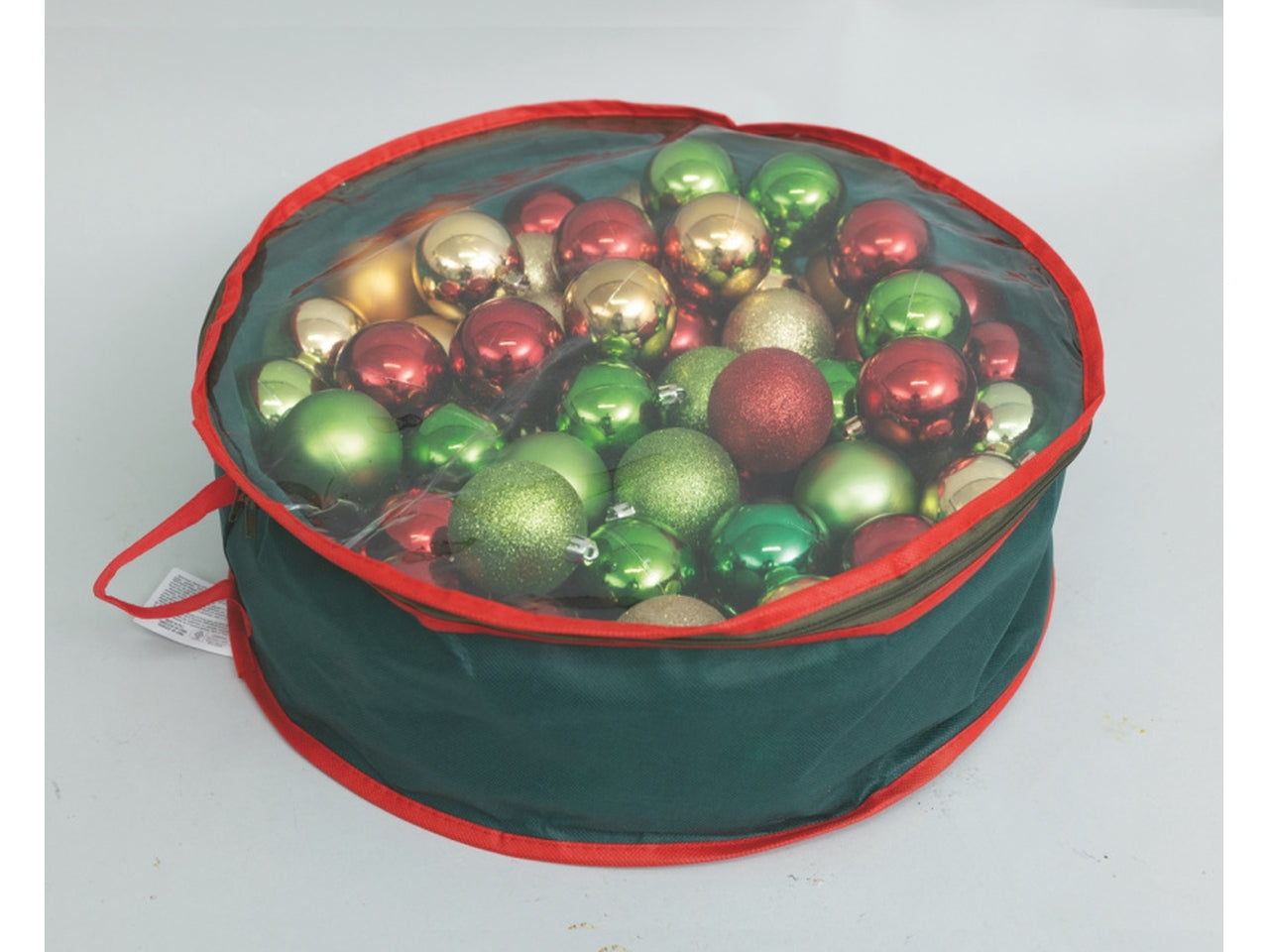Palla natalizia 6cm verde/oro/rosso set da 80 palle
