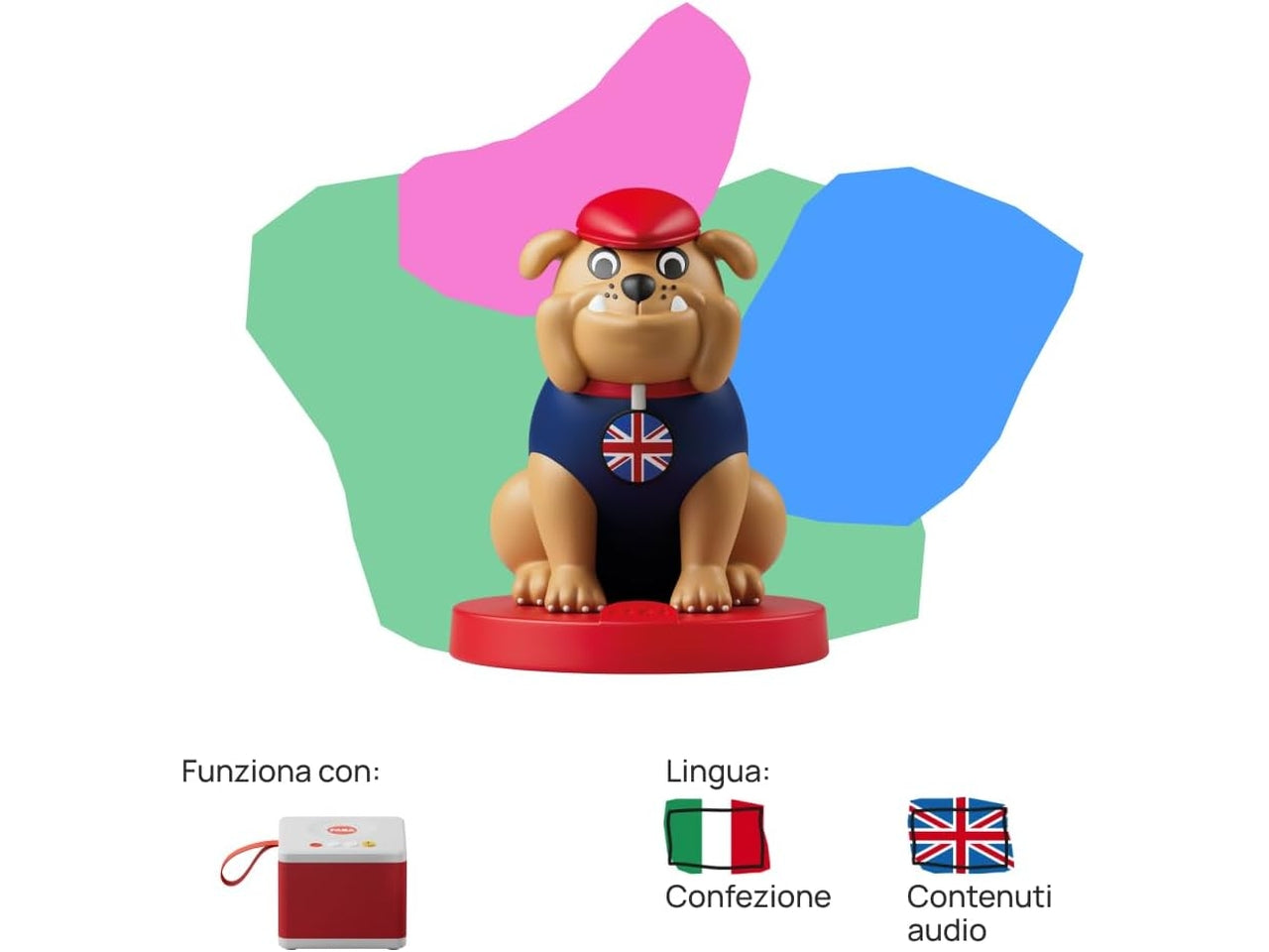 Personaggio Sonoro â Happy English â Musiche, canzoni e suoni â Giocattolo con Contenuto Educativo, Versione Italiana, Bambini e bambine di tutte le etÃ  | FABA