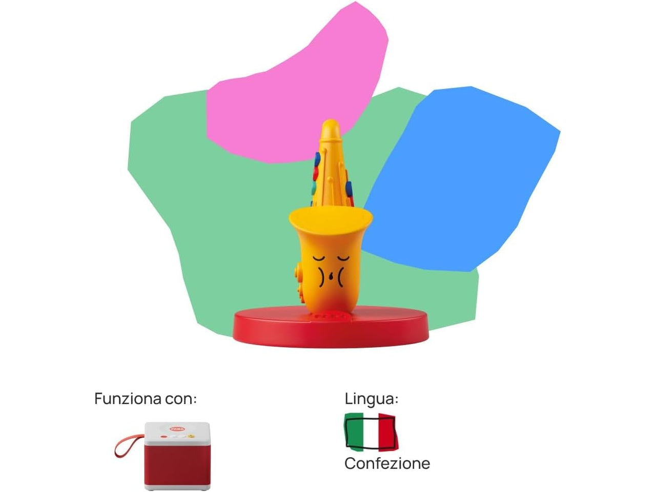 Personaggio Sonoro â A ritmo di jazz - Musiche, canzoni e suoni, Giocattolo con Contenuto Educativo, Bambini e bambine 0+ anni, Versione Italiana | FABA
