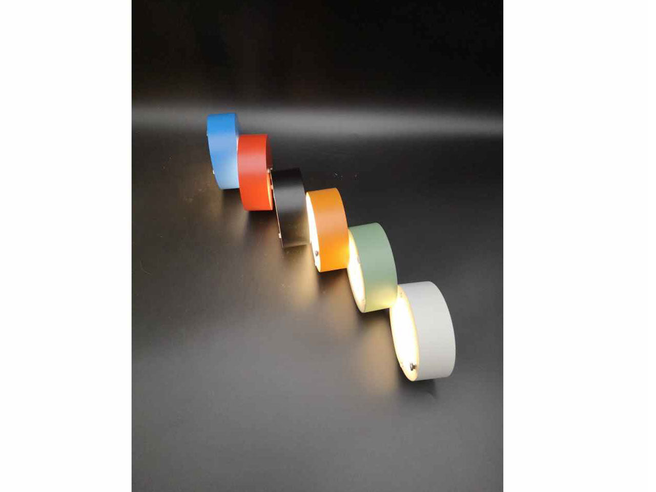 Lampada led touch 2.8w ricarica usb azzurro $