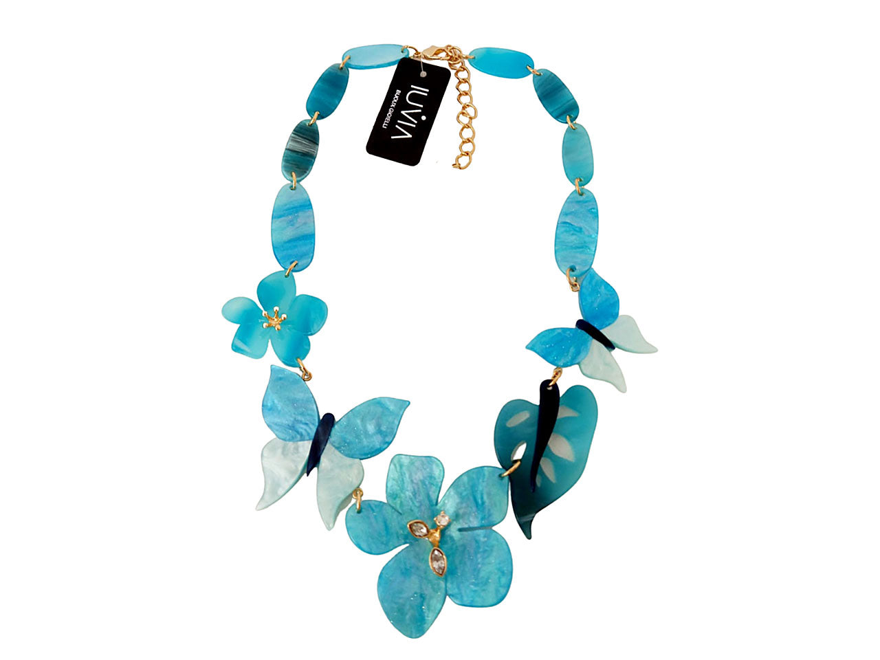 Collana corta con farfalle 276087