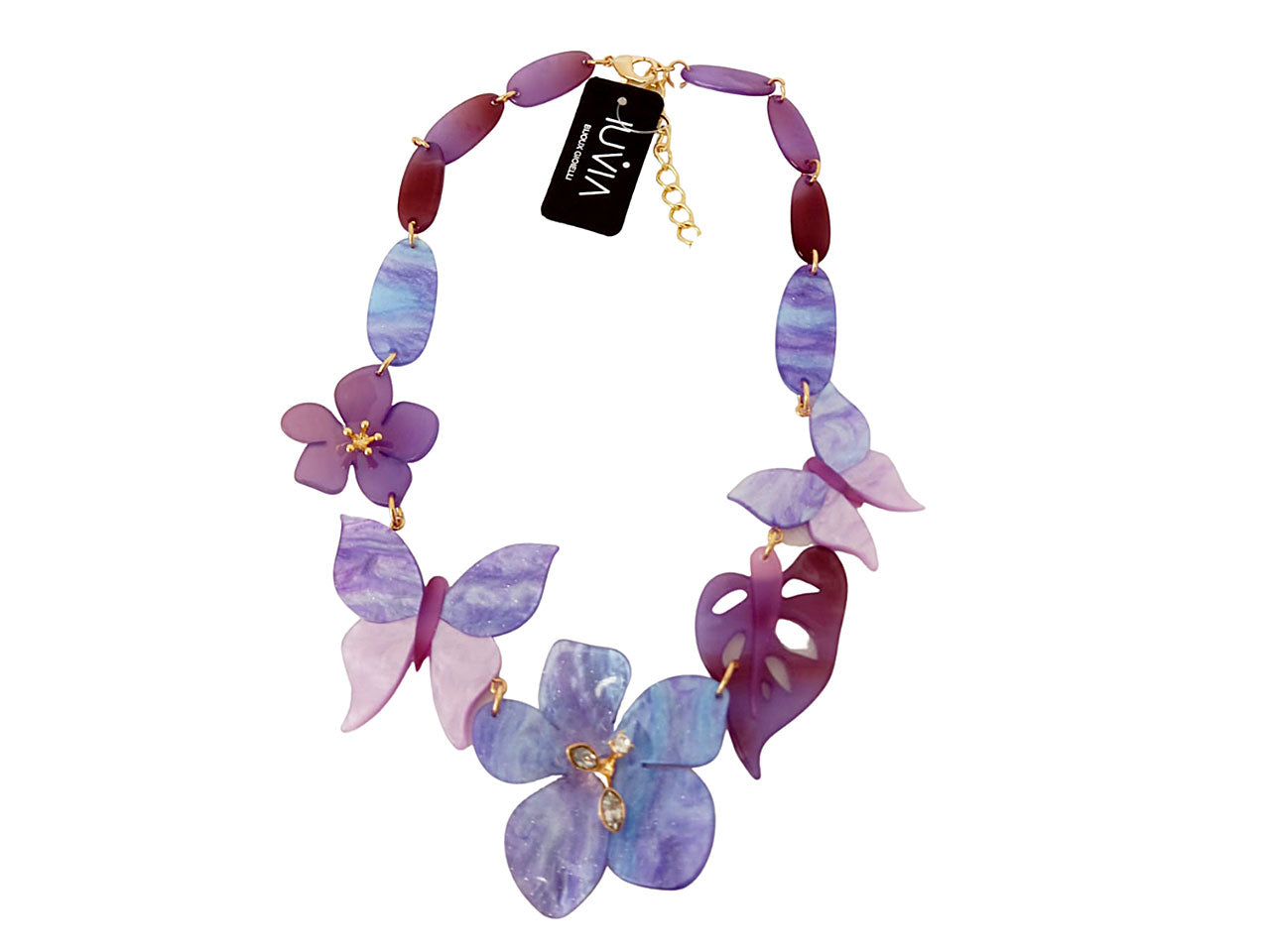 Collana corta con farfalle 276087