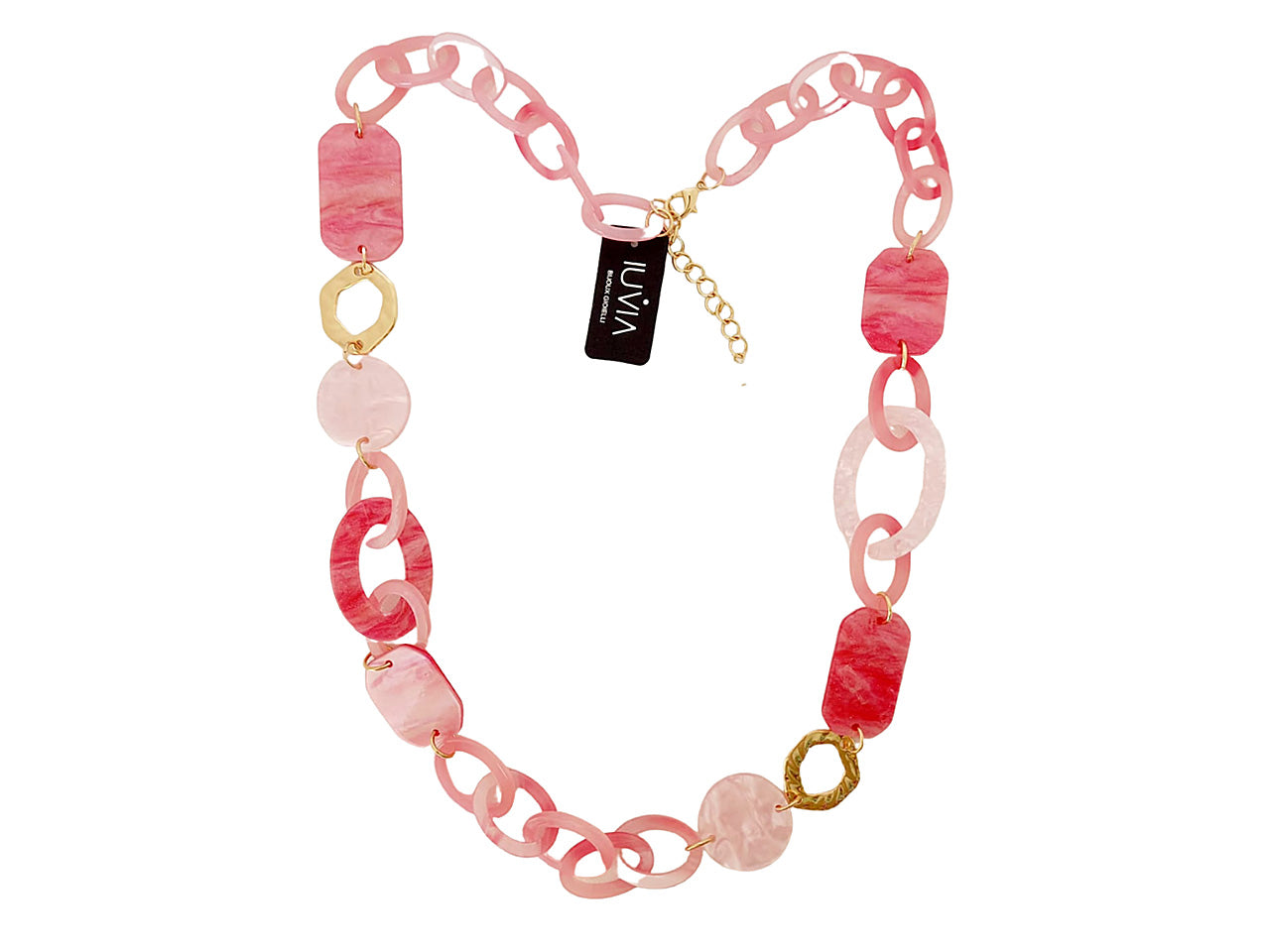 Collana lunga catena e ovali 276088
