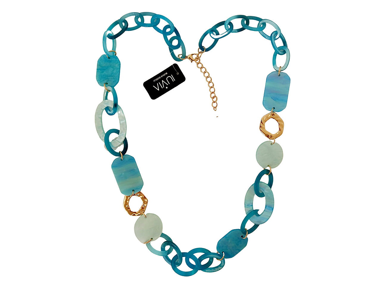 Collana lunga catena e ovali 276088