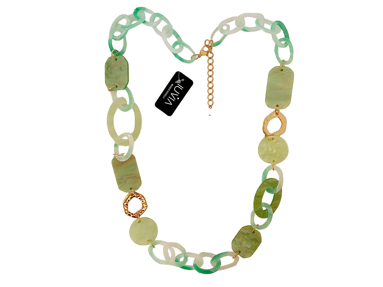 Collana lunga catena e ovali 276088